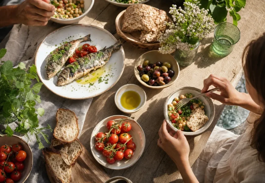 Mediteranska dieta: olivno olje, zelenjava, ribe in polnozrnata žita
