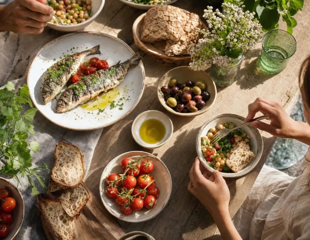Mediteranska dieta: olivno olje, zelenjava, ribe in polnozrnata žita